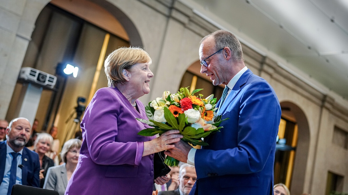 Angela Merkel und Friedrich Merz